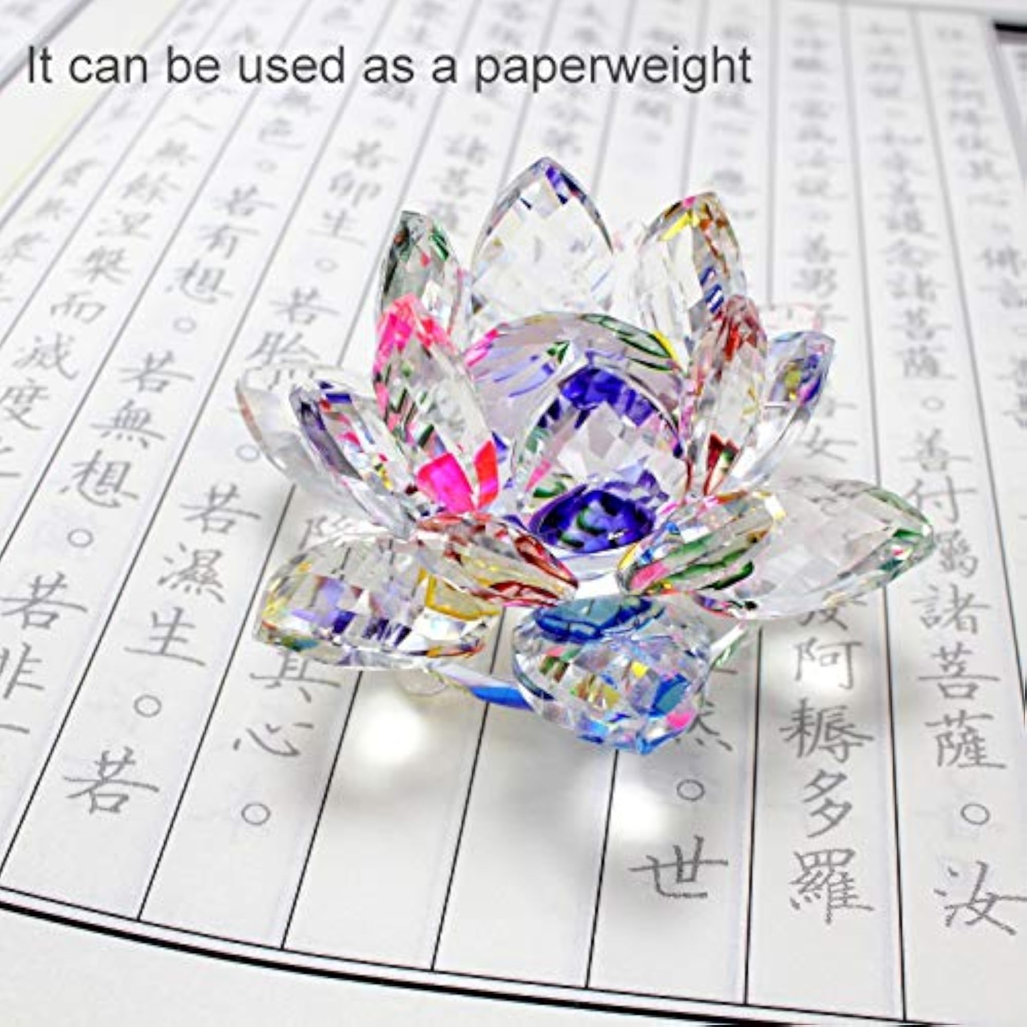 Crystal Lotus Flower Sun Catcher Ornament